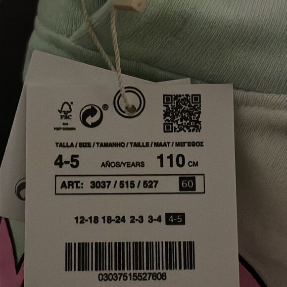 ZARA Kids | Mid-Green | TIE DYE ANIME SWEATSHIRT - Picture 7 of 8